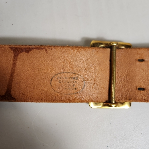 British Military Black/Brass Genuine Bridle Cowhide Leather Sam Browne Belt |44| - Picture 12 of 14